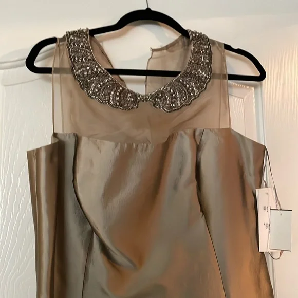 Rickie Freeman for Teri Jon | Dresses | Rickie Freeman Teri John Gold  Cocktail Dress | Poshmark